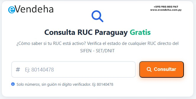 Consulta RUC Paraguay Gratis